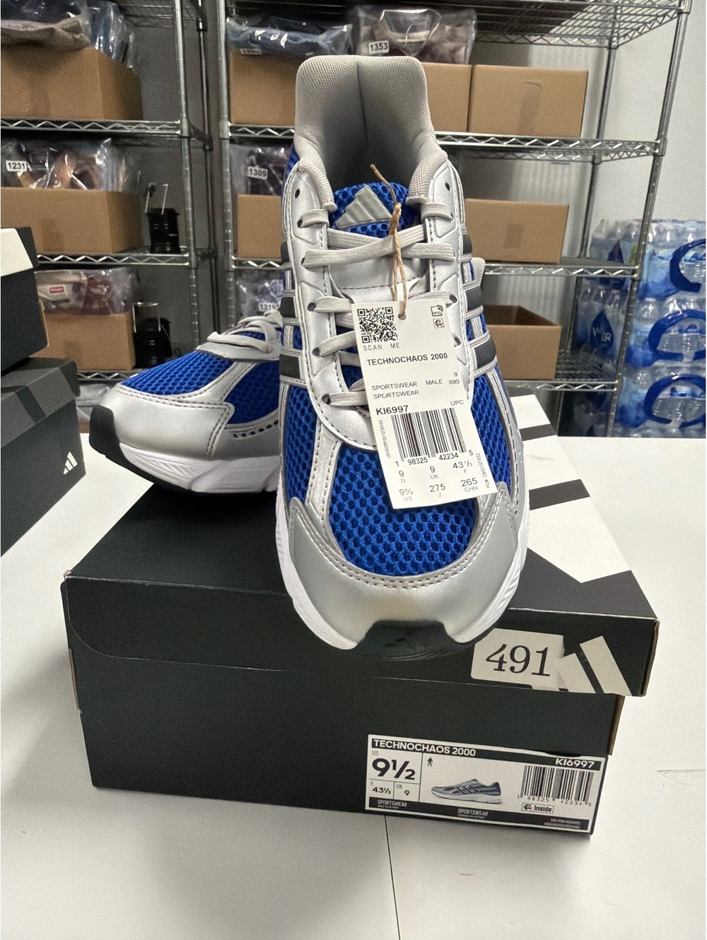 SKU 3608/491 Adidas Technochaos 2000 Men's Running Shoes Size 9.5